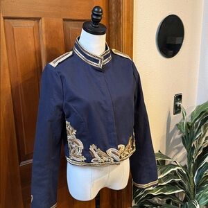 Authentic Icon Navy and Gold Blazer Size L